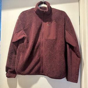 Nike Maroon Fleece Jacket